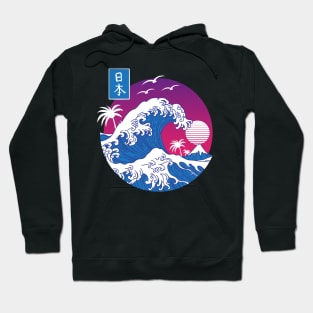 Great Wave off Kanagawa circle Hoodie